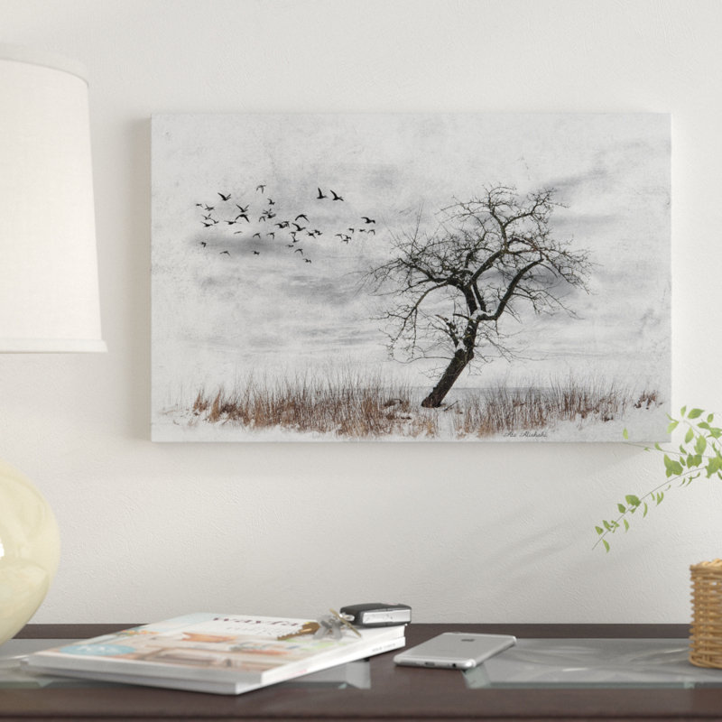 « dead winter tree 2 », reproduction d’impression sur toile tendue, 16 po x 24 po