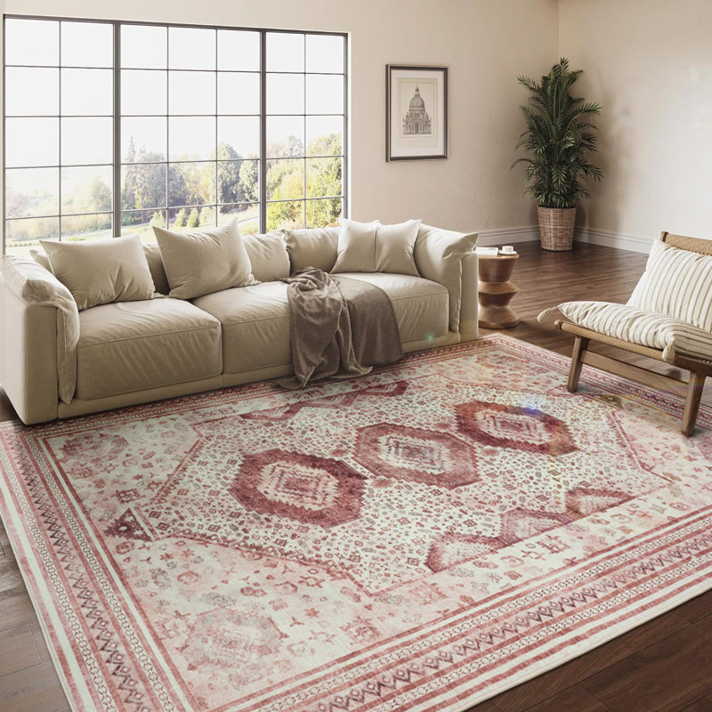 Tapis de salon à motif géométrique Straub, Rectangle 4pi x 6 pi