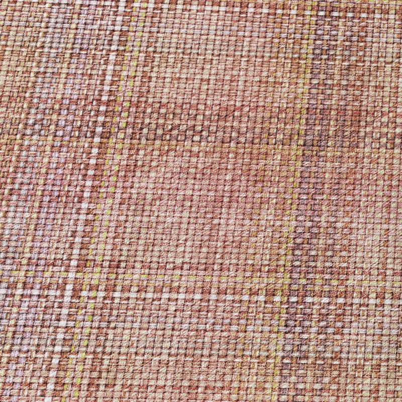 Machine Washable Indoor/Outdoor Chantille ACN2880 Plaid Rug, Pink, 5' x 7'6"