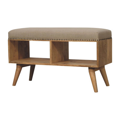 Boronda Linen Upholstered Storage Bench