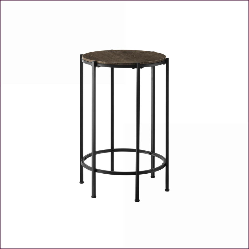 Table basse transitionnelle bleue antique avec rangement pour le salon, facile à assembler