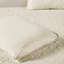 Ensemble de couvre-lit plissé en coin 3 pièces très grand crème. Microfibre. Rembourrage à 100%. . Couvre-lit crème lavable à la machine. Courtepointe. Merveilleux 2-120469626-120469627