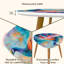 Ensemble de 2 tables basses gigognes Triangle