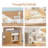 Desk and Chair Set, Wooden Study Table with Tiltable Desktop, Hutch, Drawer & Storage Cabinet, Multi-Functional Writing Desk for All Age-124572045