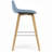 Randolph Upholstered Bentwood Mid-Century Modern Bar & Counter Stool with Chrome Footrest (Set of 2)