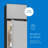 hOmeLabs 7.6 Cubic Foot 2 Door Full Sized Refrigerator Freezer, Stainless Steel