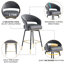 Tabouret de bar rotatif 29,5 po Roellig-1831422212