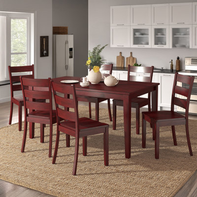 Norita 6 - Person Solid Wood Top Four Leg Dining Set