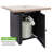28Inch Outdoor Gas Fire Pit Table , 48,000 BTU, Square Outdside Propane Patio Firetable, ETL Certification, Bionic Wood Grain Lid, For Backyard, Garden, Party, Deck, Courtyard