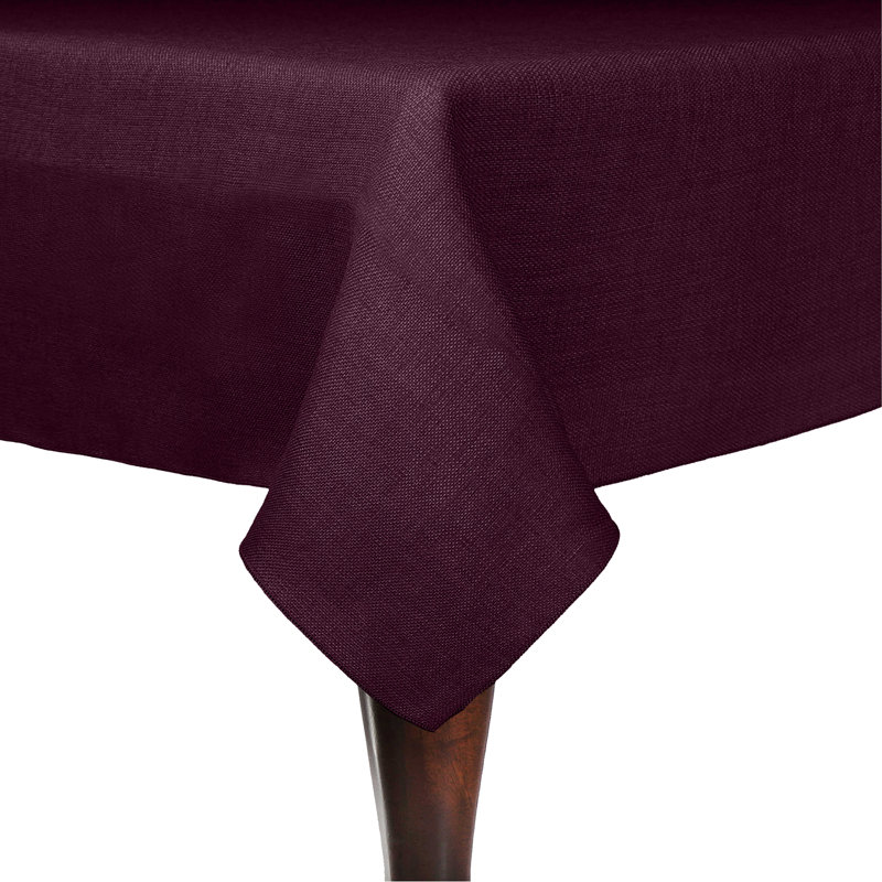 Ultimate Textile Square Tablecloth, 1, Burgundy, 58" x 58"