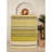Premium Cotton Area Rug (80 x 120 cm / 2.6 x 4 ft), Antibacterial, Non-Slip PVC Underside, 10 mm Pile Height | Machine Washable, Soft & Durable, Stylish White, Yellow, Green & Black Design | Perfect for Living Room & Bedroom-112936227