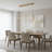 59 Inch Modern Line Rectangle LED Pendant Light Aluminum Suspension Dimming Island Kitchen Light-1944409431