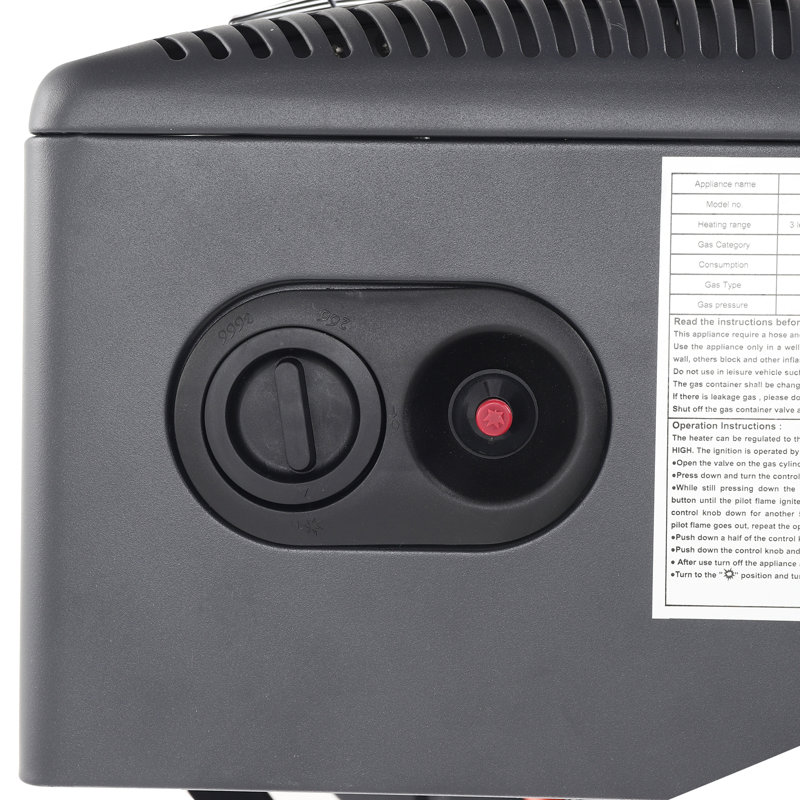Belfry Heating Verona 5000 BTU Natural Gas Radiator Space Heater, Black