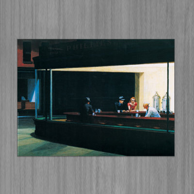 Edward Hopper - Print on Wood