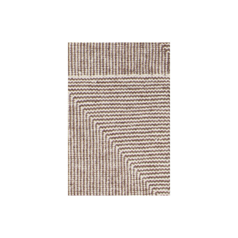 Tapis brun tissé à la main Carnes, Rectangle 5 pi x 7 pi 6 po
