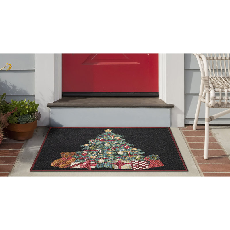 Gerrick Synthetic Non-Skid Kitchen Mat, Rectangle 2' x 2'10"