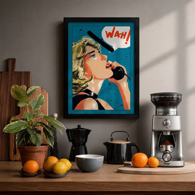 Urgent Call Pop Art - Single Picture Frame Print