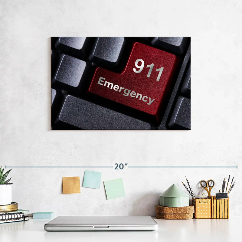 Alcaraz 911 Emergency, 8" H x 12" W