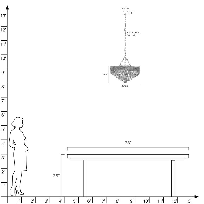 Josephine 6 - Light Chandelier