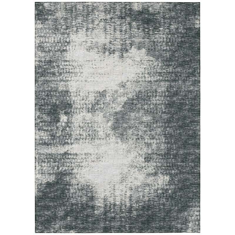 Chenille Abstract Indoor / Outdoor Rug, Rectangle 3' x 5'