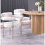Ensemble de 2 chaises de salle à manger en tissu Boucle-553810537