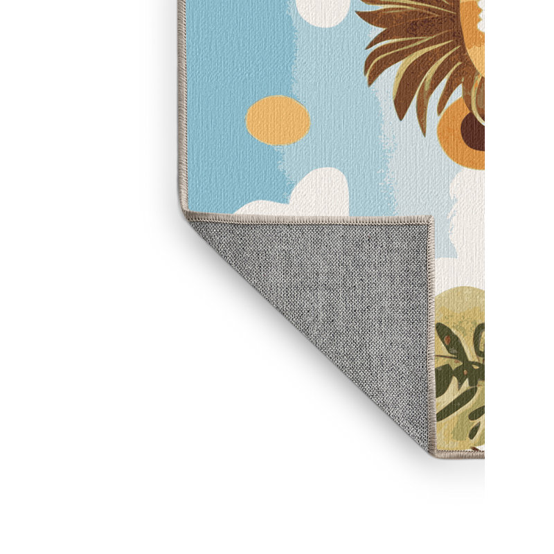 Tapis lavable Indigo, Tapis de couloir 2 pi x 4 pi