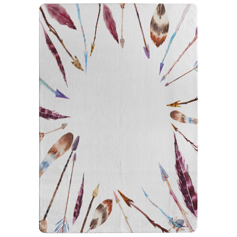 Hinton Shag Area Rug, Rectangle 60 x 110cm
