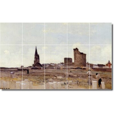 21.25"" x 12.75"" Ceramic Painting Decorative Mural Tile 4.25"" x 4.25 -  Picture-Tiles.com, W02075-S