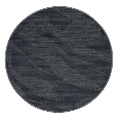 Machine Washable Abstract Gray Area Rug