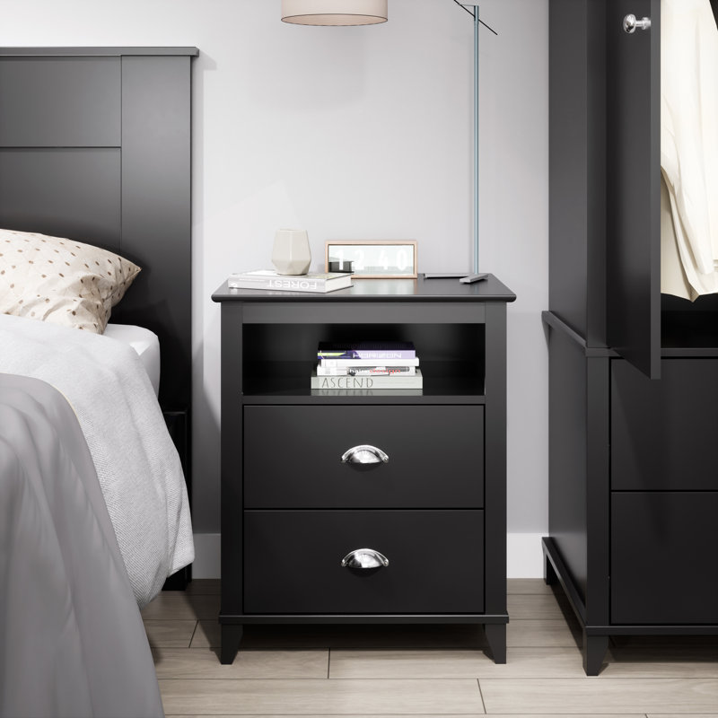 Wunder 23'' W Nightstand, Black