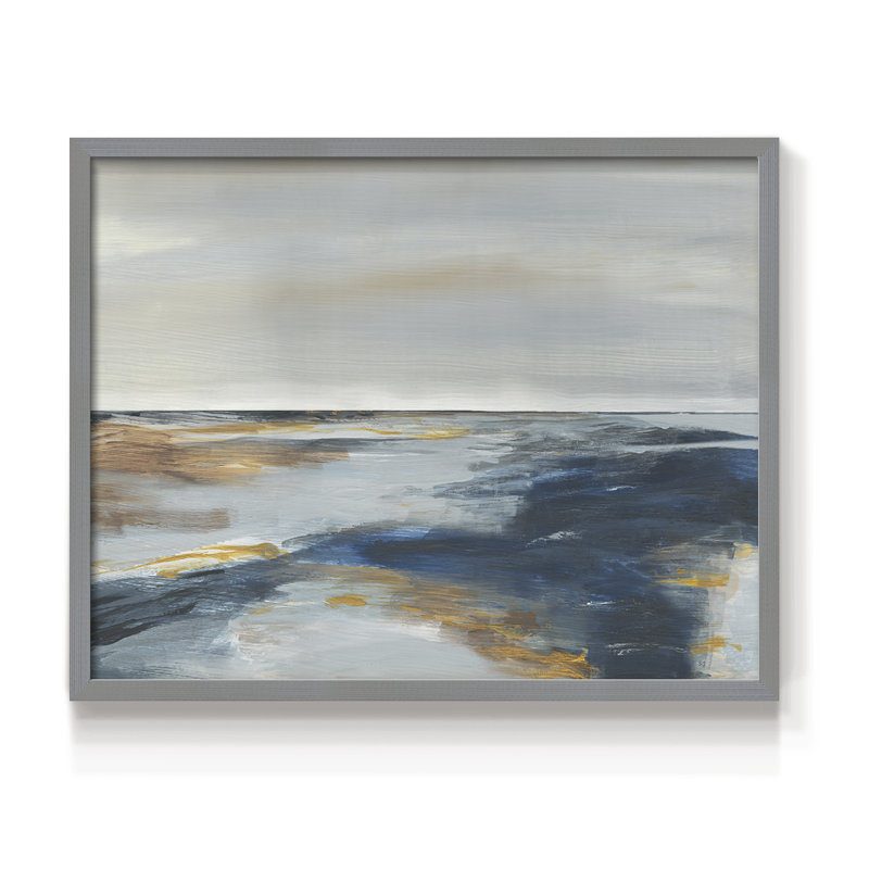 Chesapeake Dusk -Framed Print - Restickable, 8" H x 10" W, Gray