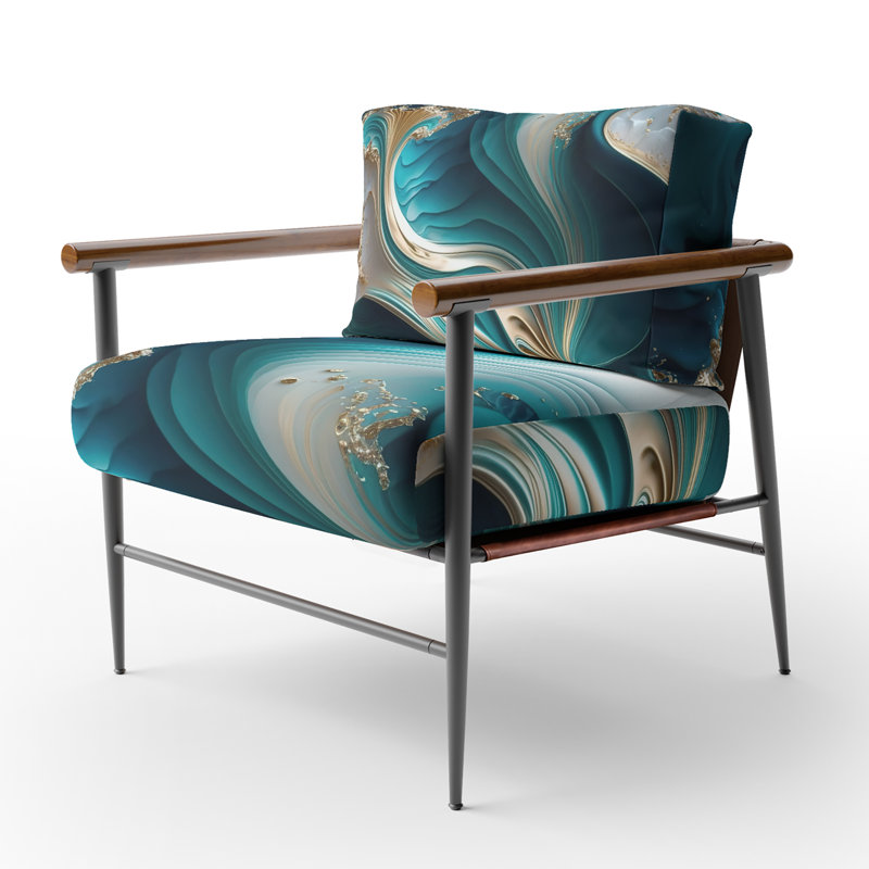 Fauteuil d'appoint Crofford, Noir, noir, noir, noir