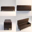 Banc de rangement contemporain avec repose-pieds rectangulaire en similicuir, assemblé