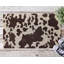 Tapis en cuir de vache et coco