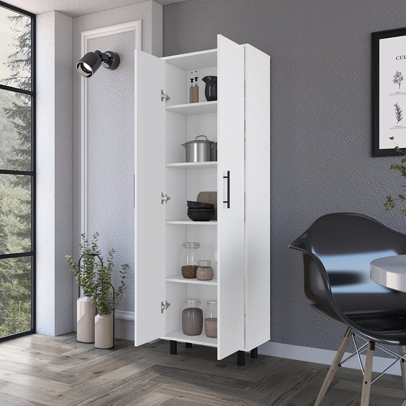 Manoir de rangement Daneli, blanc, largeur x 23