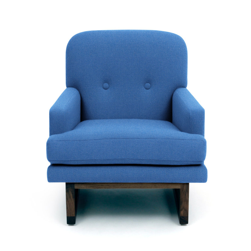 Melinda Tufted Armchair, Clear Sky Blue