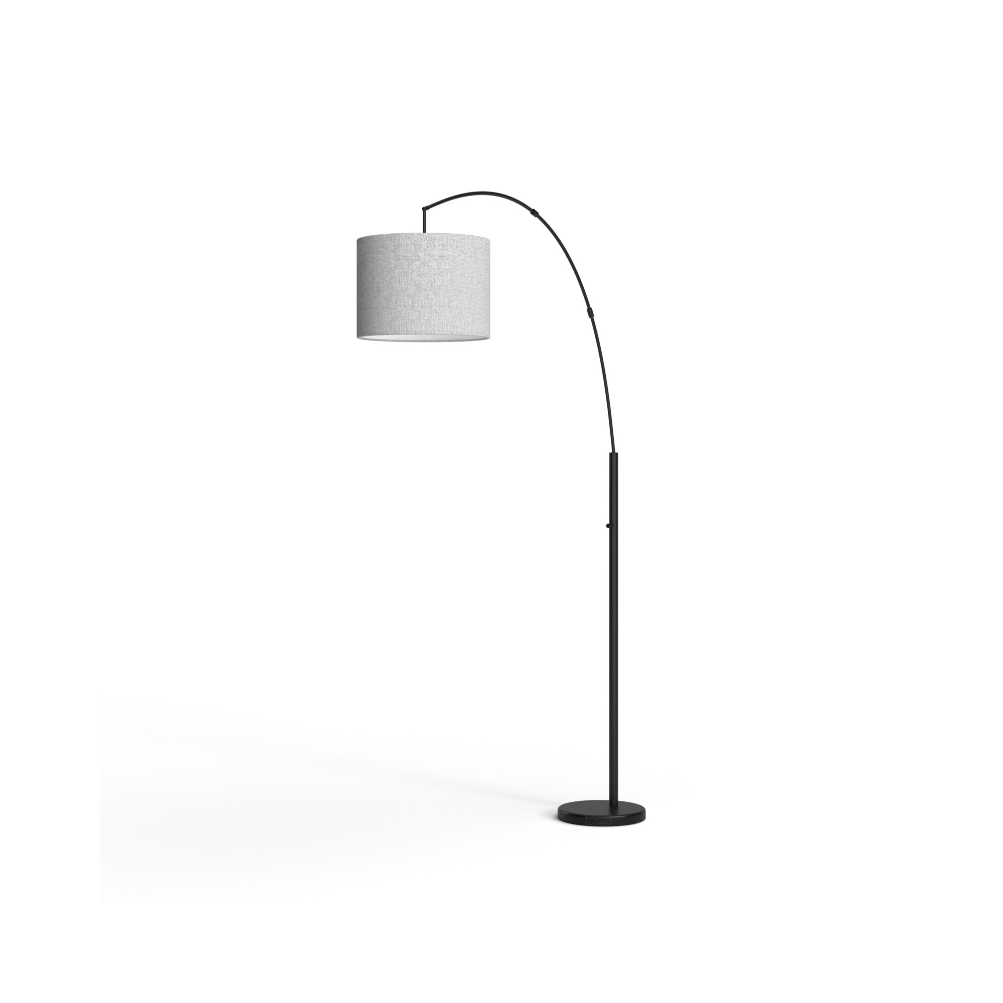 Felice 73.5'' Floor Lamp, Black, Taupe