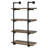 Olivia 4-Shelve Industrial Pipe Wall Shelf -539542440-606920410