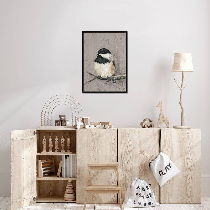 Winter Bird IV by Jade Reynolds - Wrapped Canvas Painting Print, Black Framed Paper Print, 50cm H x 34cm W