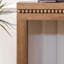 64In Rustic Wood Console Table – Elegant Entryway Table With Decorative Beaded Trim-723923725