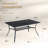 Kabbi Rectangular Steel Outdoor Dining Table Yes , 37.8 " W 59.2 " D