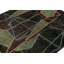 Wool Geometric Area Rug in Black/Yellow