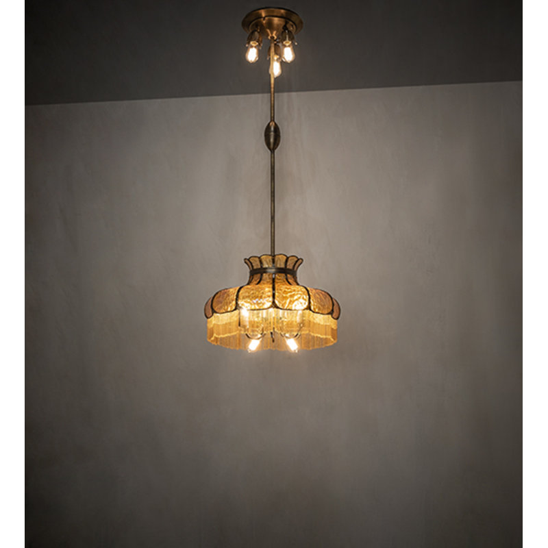 Frederick 11 - Light Pendant, Iridized Amber