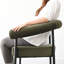 Ensemble de salle à manger extensible de 46 à 83 po avec base à double piédestal et fauteuils rembourrés en velours-561984680-561616530