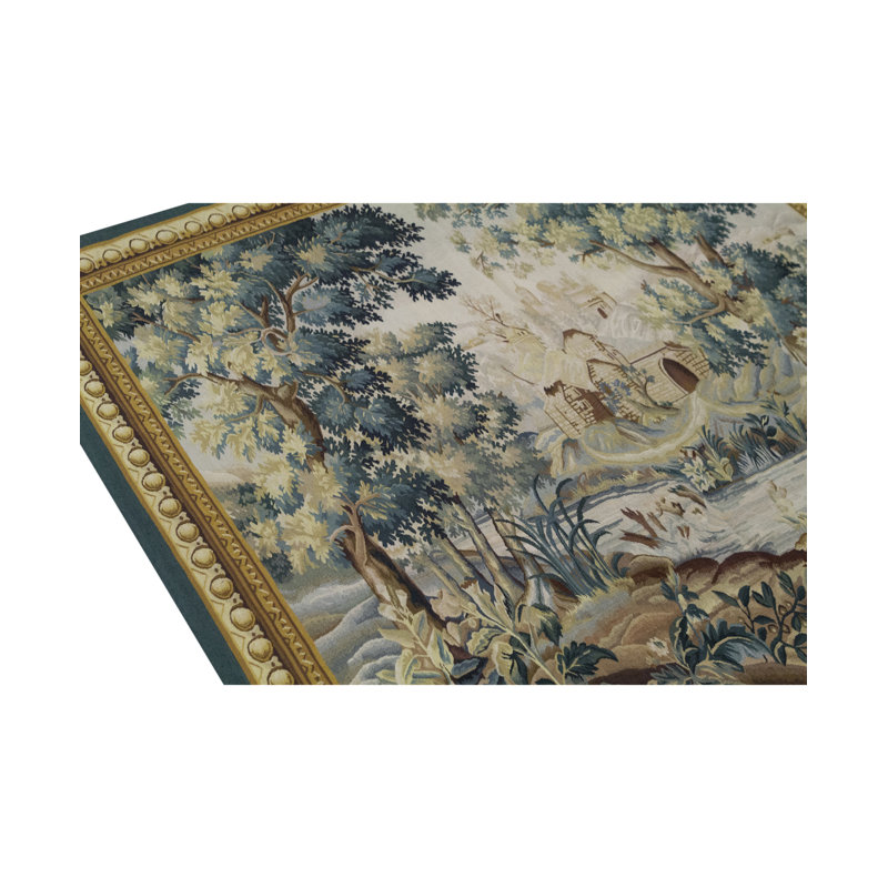 Hand-Knotted High-Quality Blue Area Rug