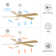 52" 5-Blade Modern LED Ceiling Fan with Light Kit and Remote Control
