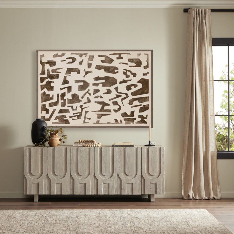 Block Sand II Print by Coup D'Esprit, 40" H x 60" W, Vertical Grain White Oak