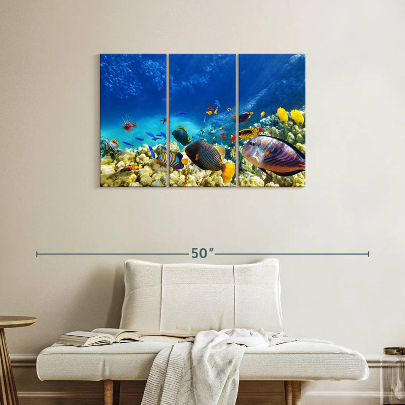 Marine Life, 24" H x 38" W