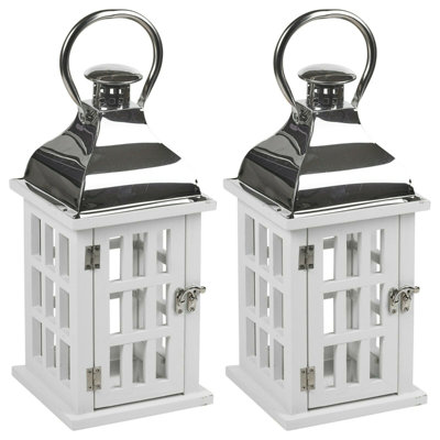 2 Piece Tabletop Lantern Set