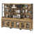 4 Pieces: Desk, 3 Bookcases